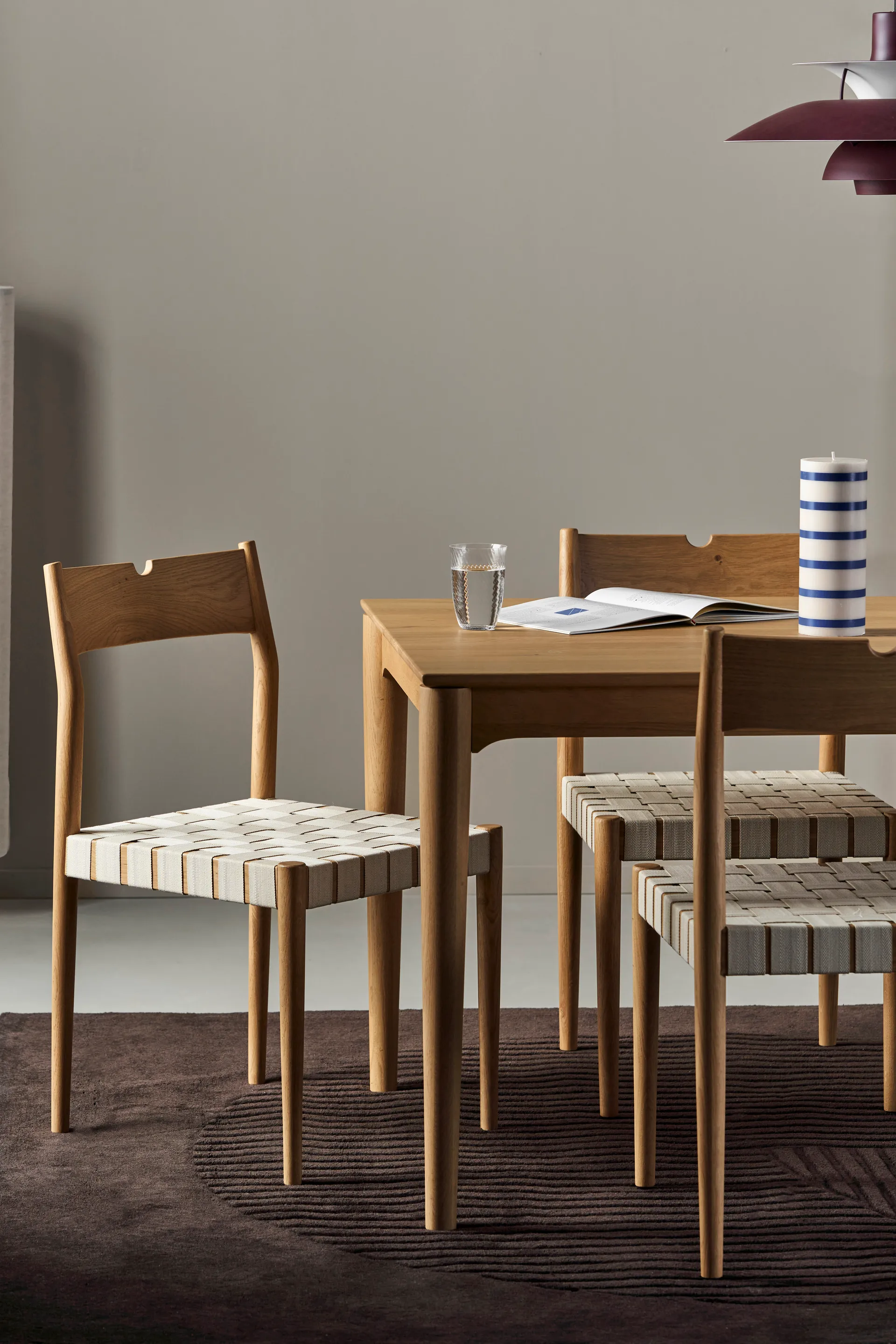 Ekeryd dining chair, Webbing-laquered oak 1898
