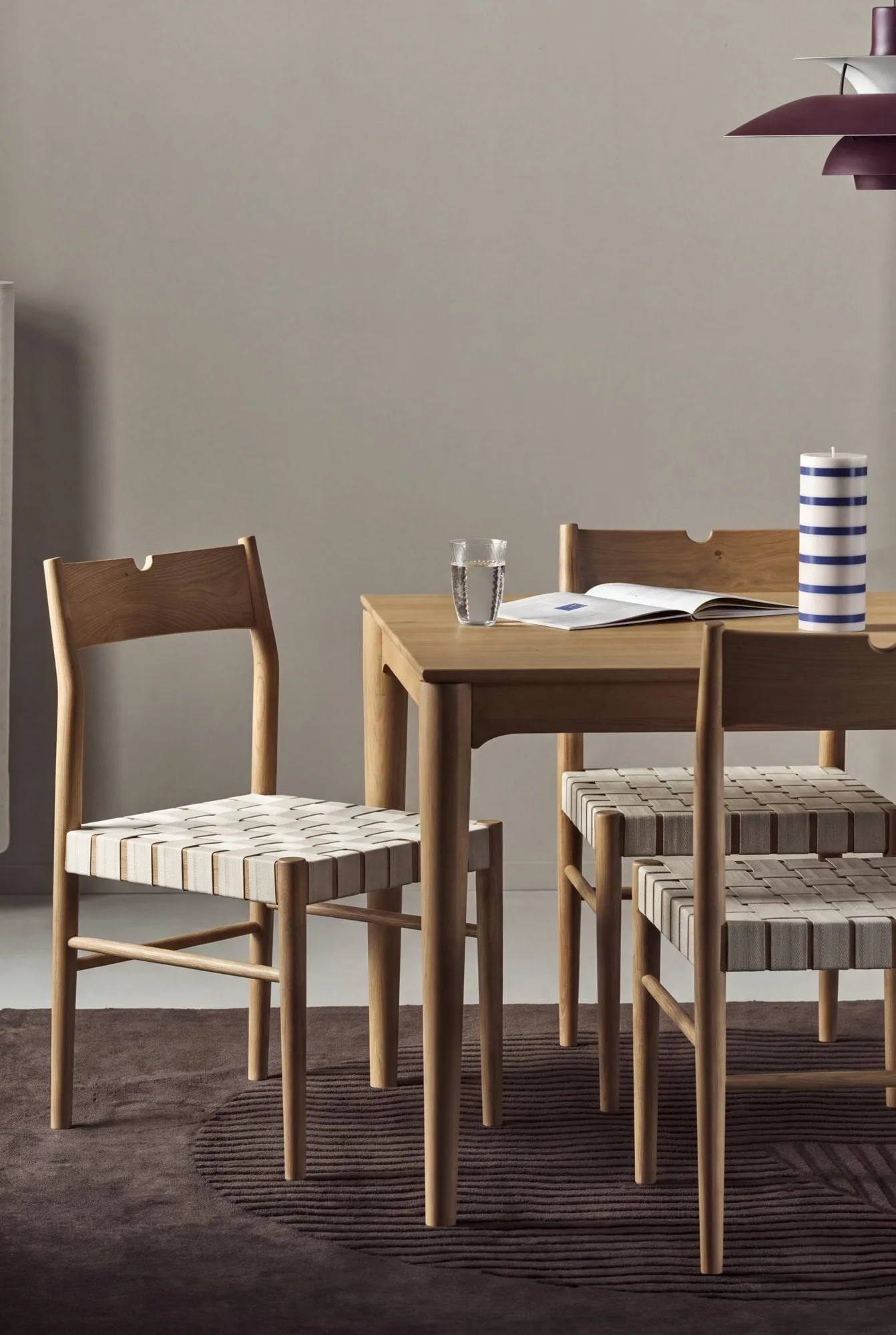 Ekeryd dining chair, Webbing-laquered oak 1898
