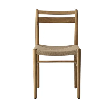 Fridhem dining chair, Lacquered oak-natural weave, 2-pack - 1898