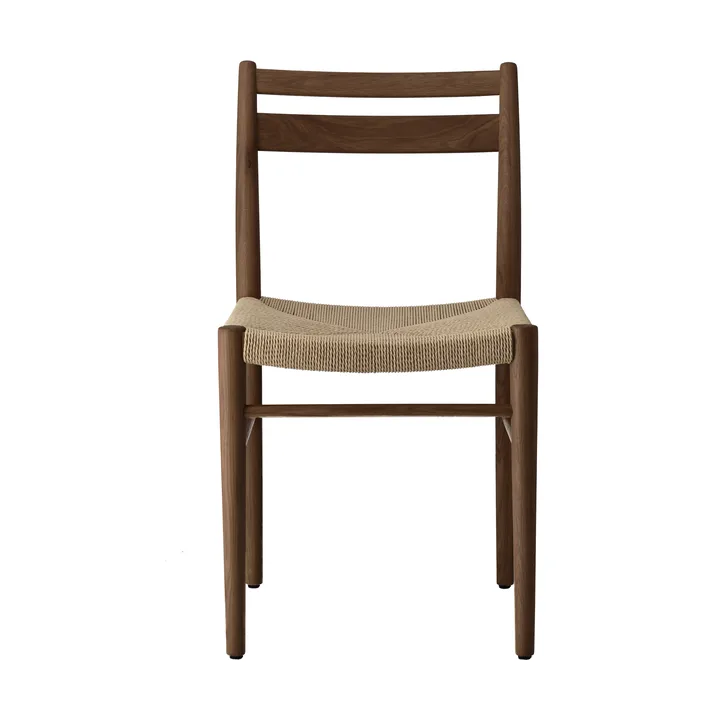 Fridhem dining chair - Smoked lacquered oak-natural woven - 1898