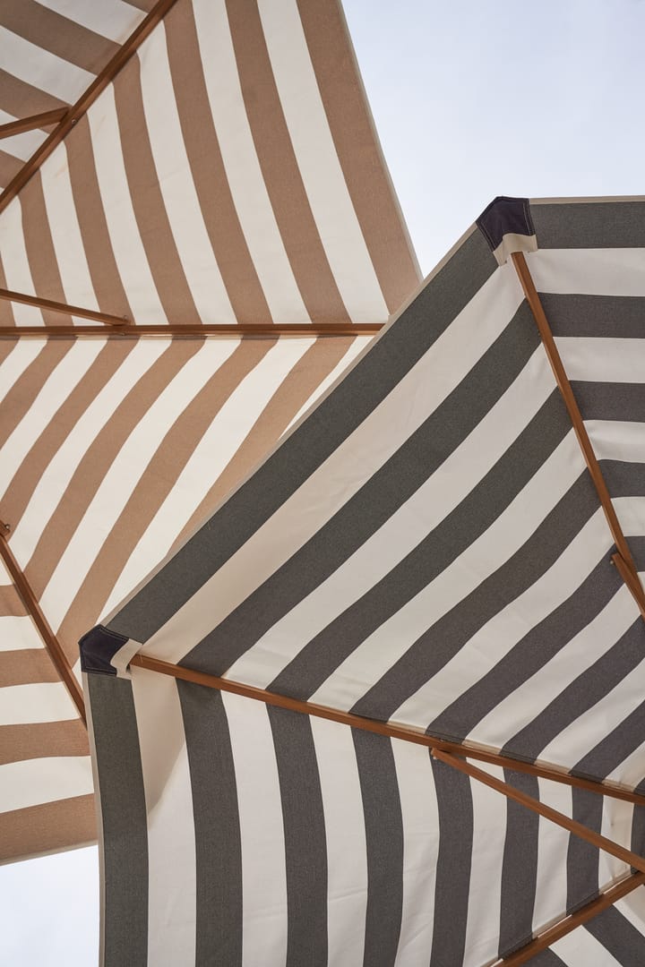 Hisshult parasol Ø270 cm - Beige stripe-teak - 1898