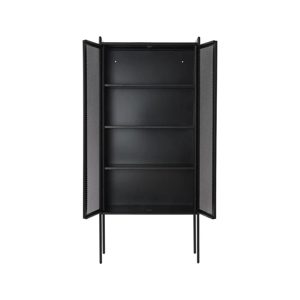 Hissö cabinet, Blacklacquered metal  1898