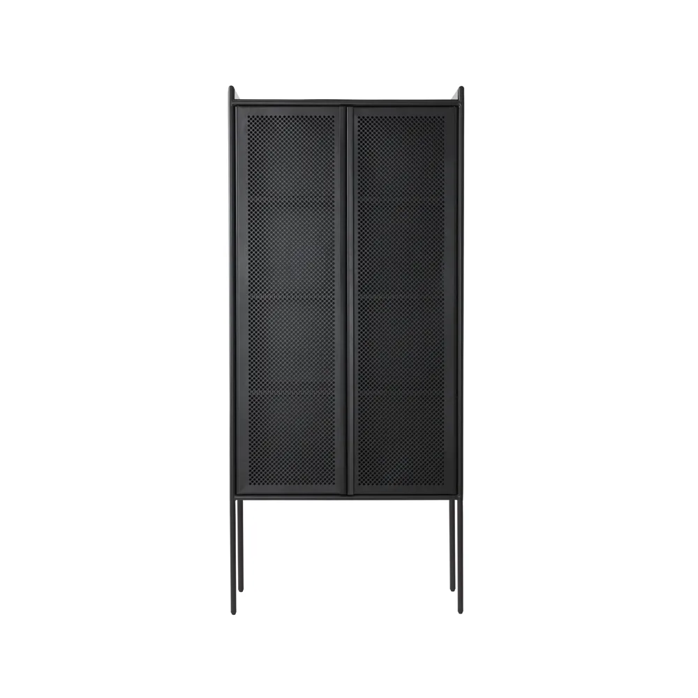 Hissö cabinet, Blacklacquered metal  1898