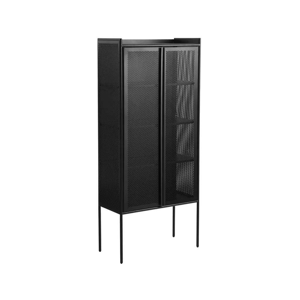 Hissö cabinet, Blacklacquered metal  1898