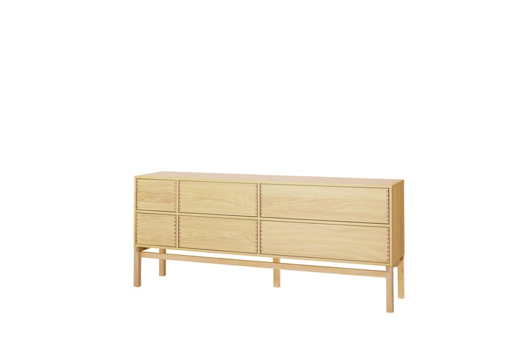 Hylte side table 6 drawers 172x73 cm - Oak - 1898