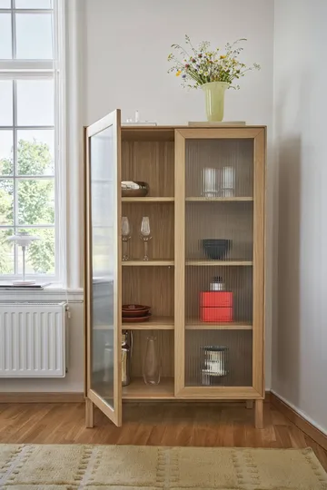 Lid display cabinet - White pigmented oak - 1898