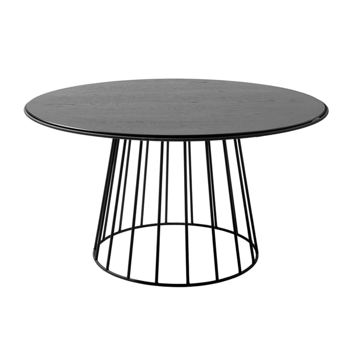 Lidhem coffee table Ø90 cm - Black lacquered oak - 1898
