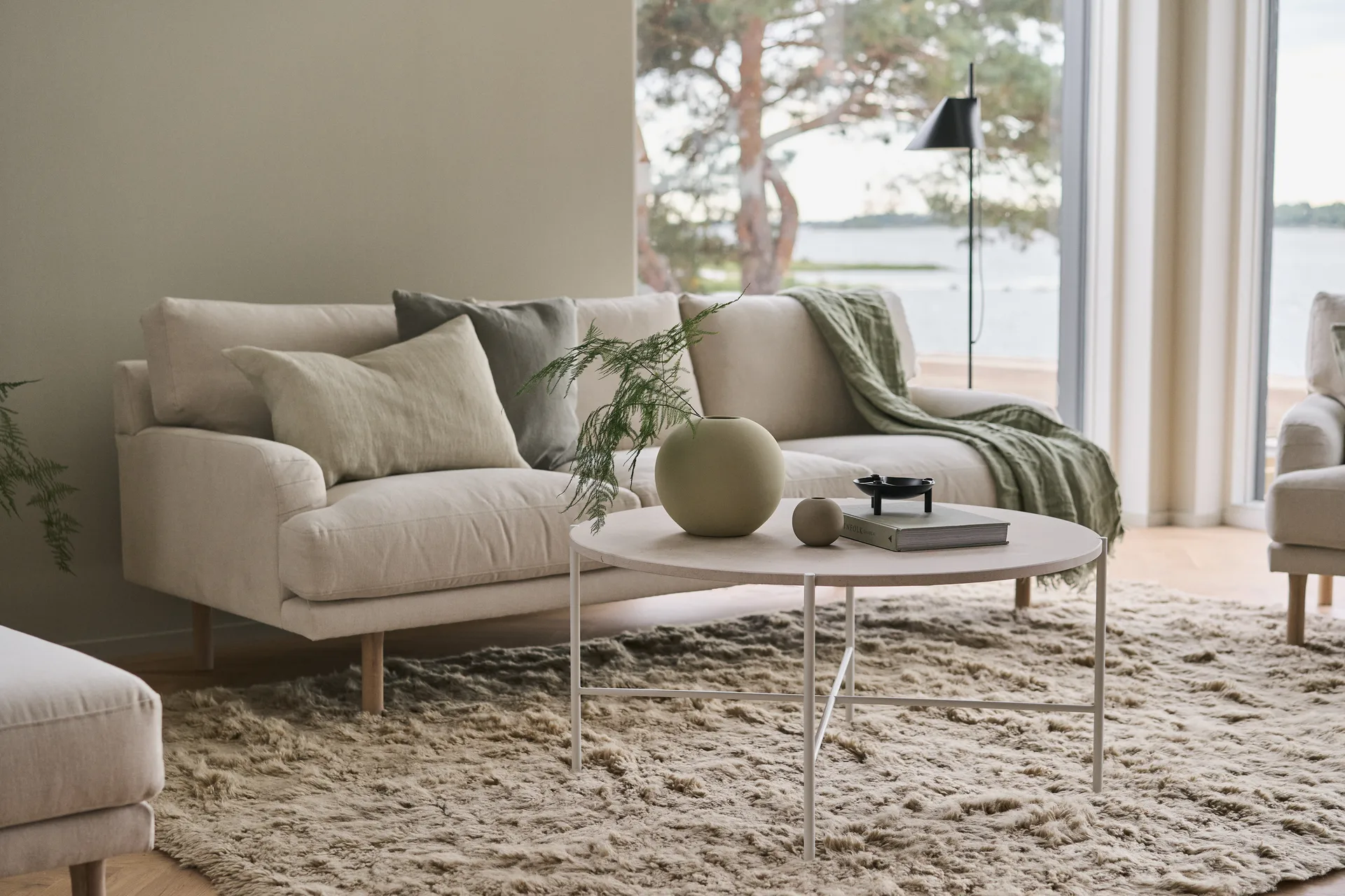 Lidnäs 3-seater sofa, Caleido beige 1898