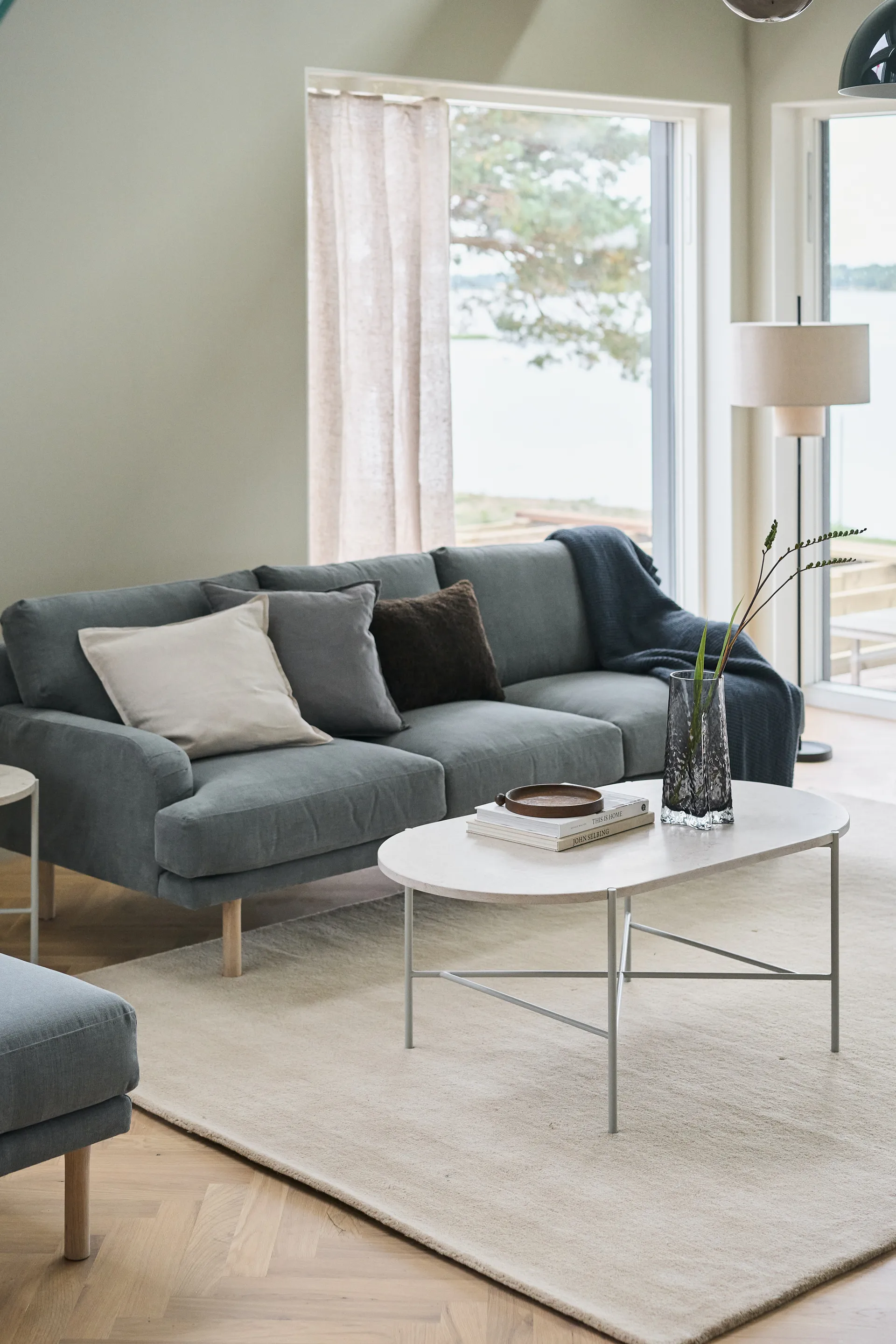 Lidnäs 3-seater sofa, Caleido dark grey 1898