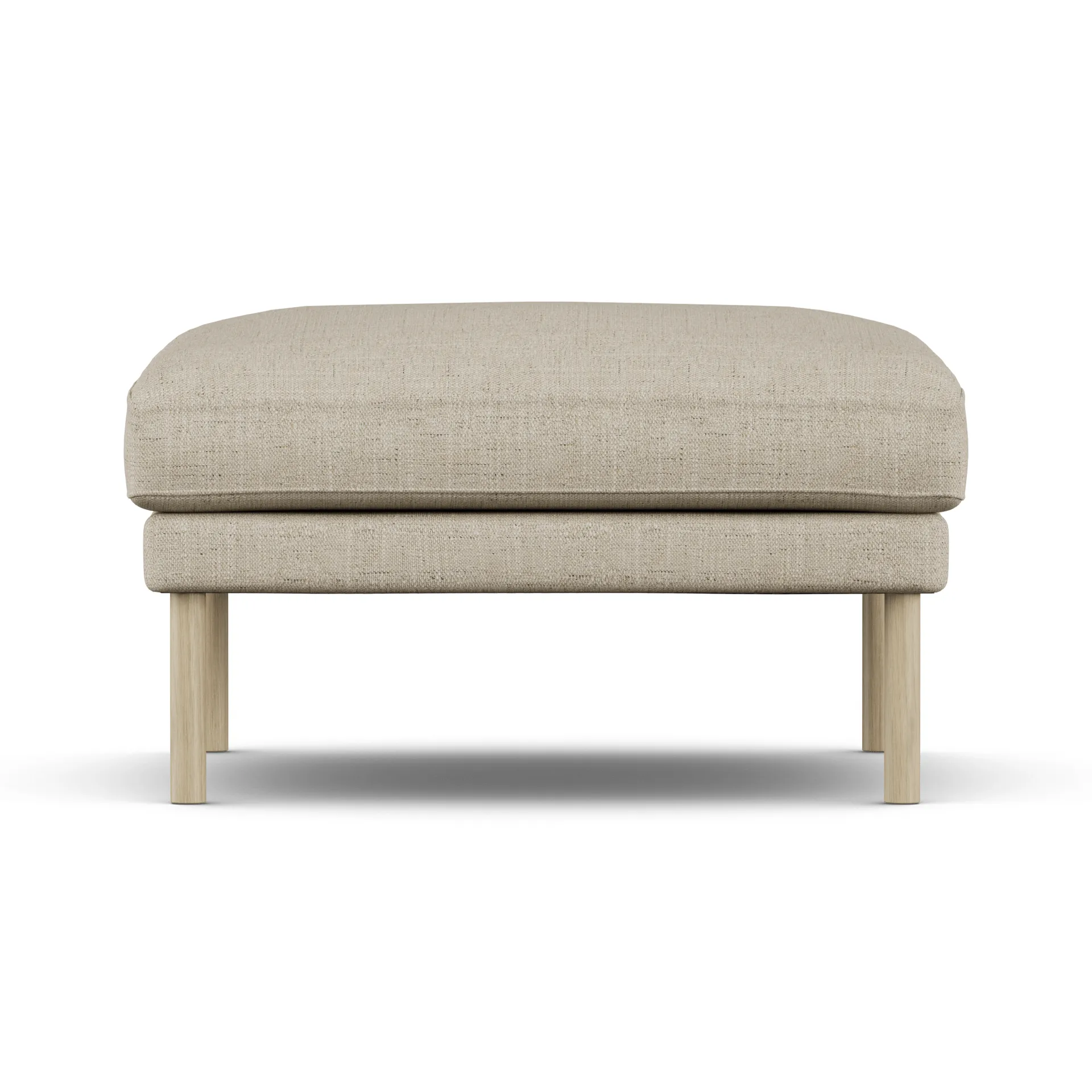 Linnevik footstool, Bern Beige 0341-white-oiled oak, without skirt 1898