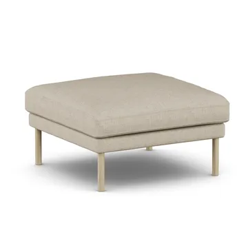 Linnevik footstool - Bern Beige 0341-white-oiled oak, without skirt - 1898