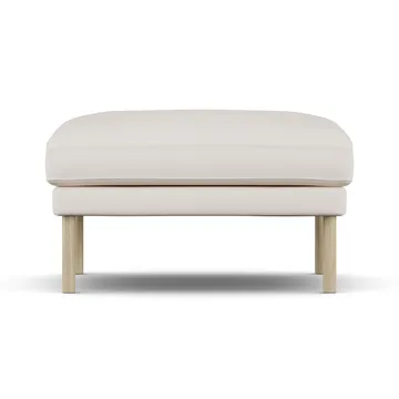 Linnevik footstool - Caleido Beige 9600-white-oiled oak, without skirt - 1898