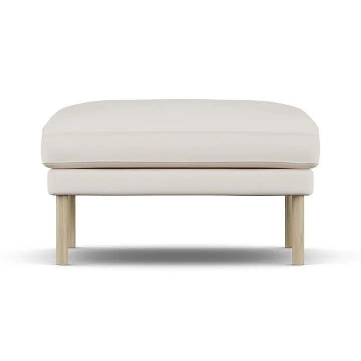Linnevik footstool - Caleido Beige 9600-white-oiled oak - 1898