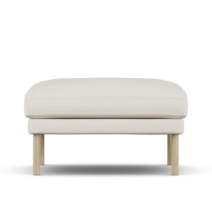 Linnevik footstool - Caleido Beige 9600-white-oiled oak - 1898