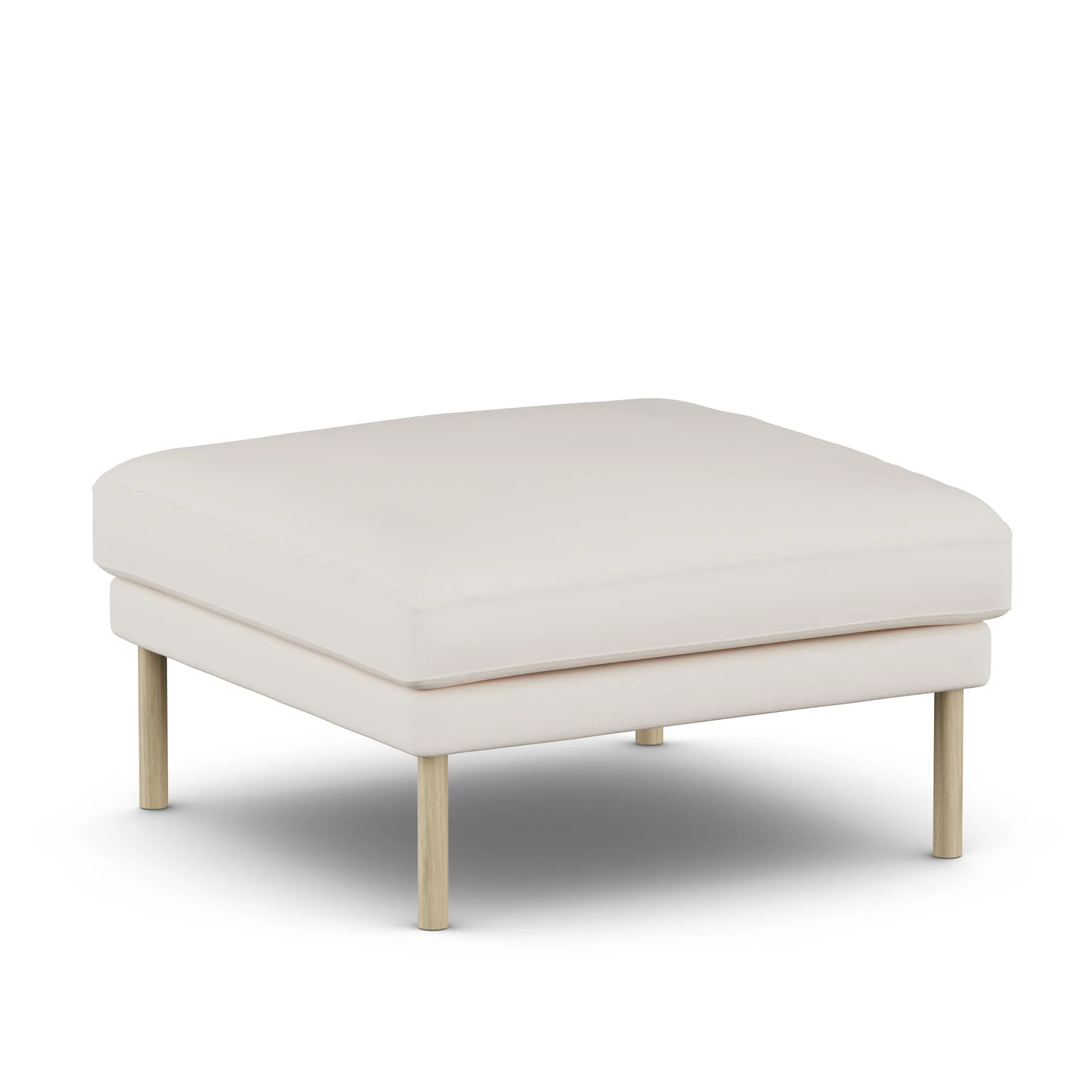 Linnevik footstool, Caleido Beige 9600-white-oiled oak 1898