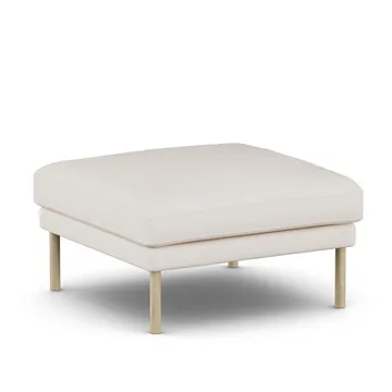 Linnevik footstool - Caleido Beige 9600-white-oiled oak - 1898
