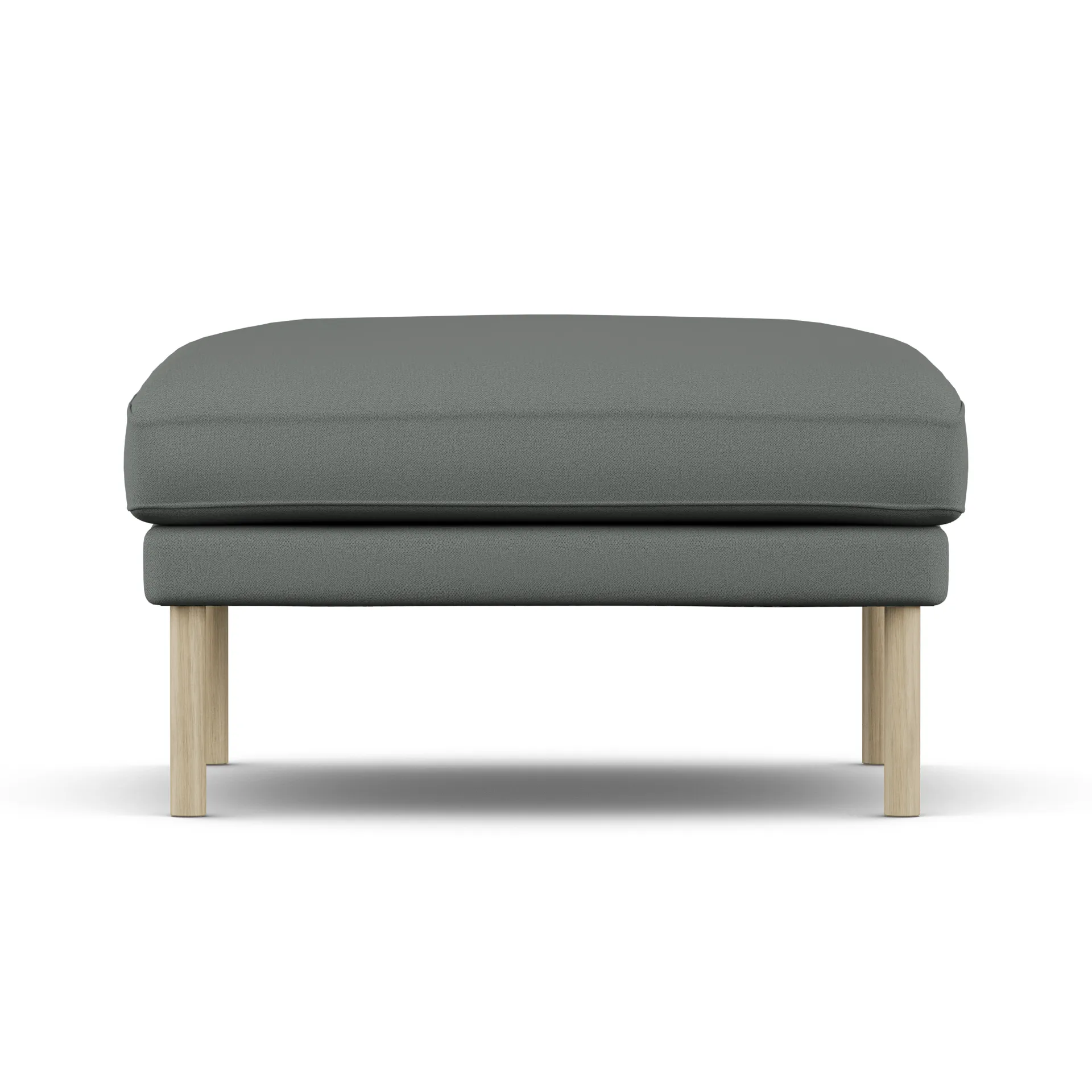 Linnevik footstool, Caleido Grey 1240-white-oiled oak, without skirt 1898