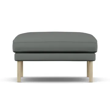 Linnevik footstool - Caleido Grey 1240-white-oiled oak, without skirt - 1898