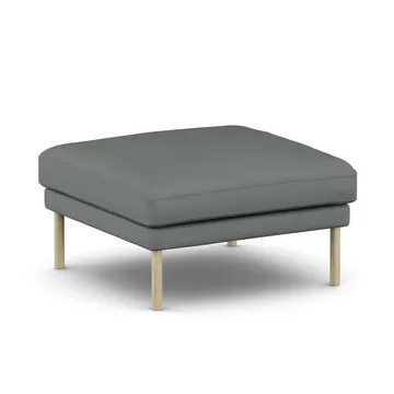 Linnevik footstool - Caleido Grey 1240-white-oiled oak, without skirt - 1898