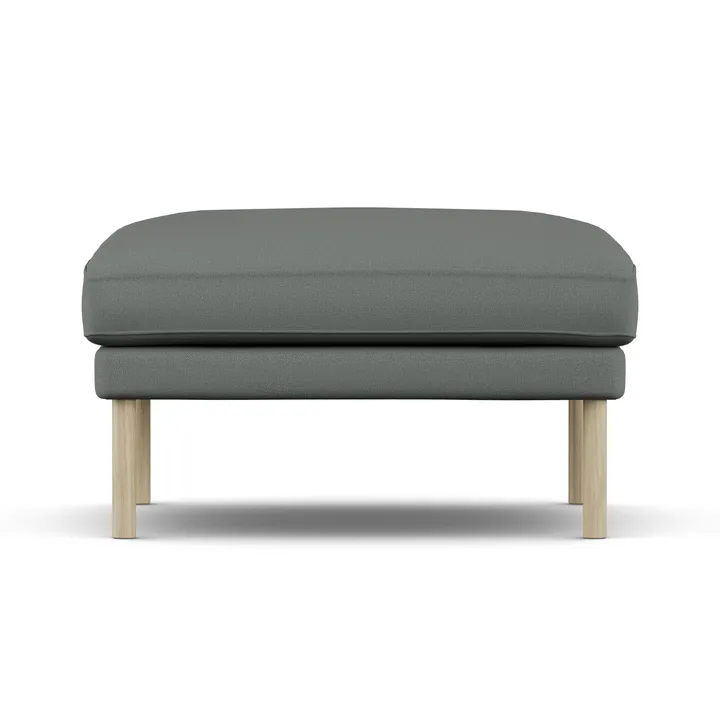 Linnevik footstool - Caleido Grey 1240-white-oiled oak - 1898
