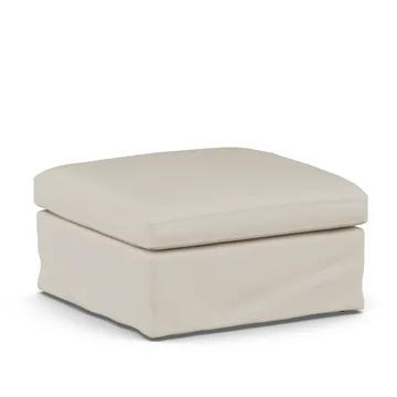 Linnevik footstool - Jump Beige 1956-white-oiled oak, with skirt - 1898