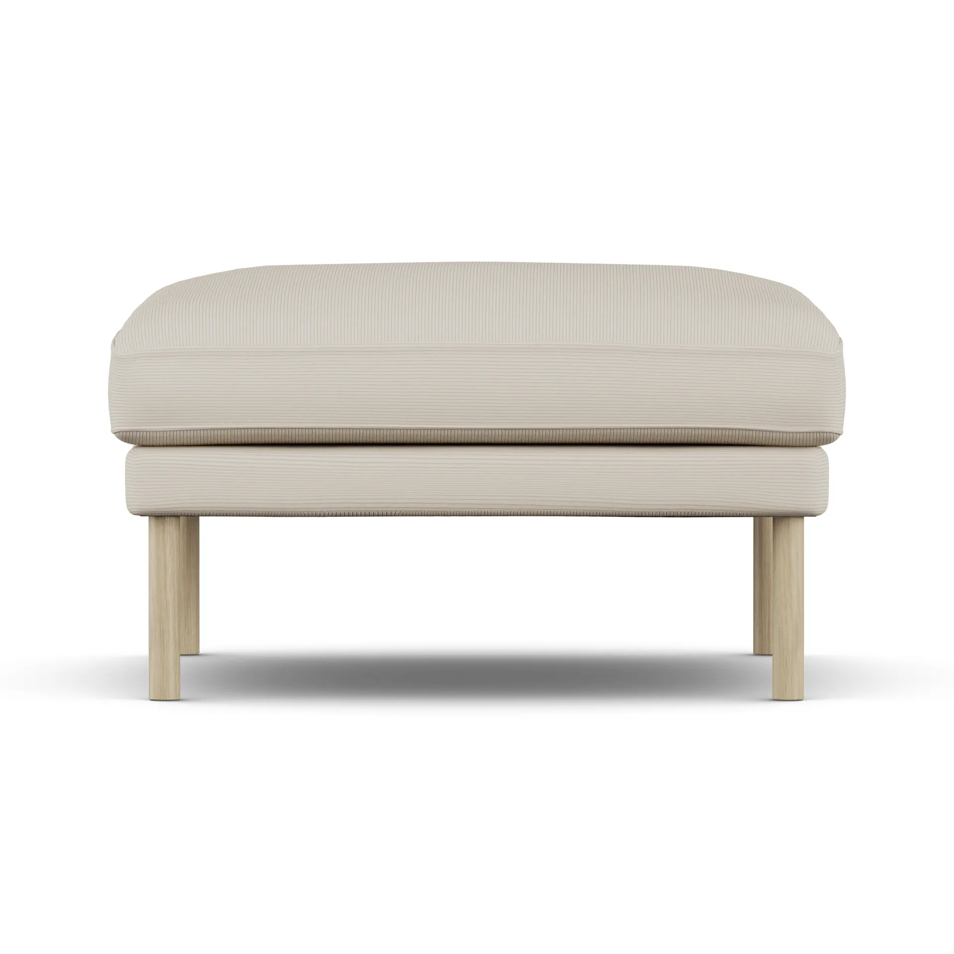 Linnevik footstool, Jump Beige 1956-white-oiled oak, without skirt 1898