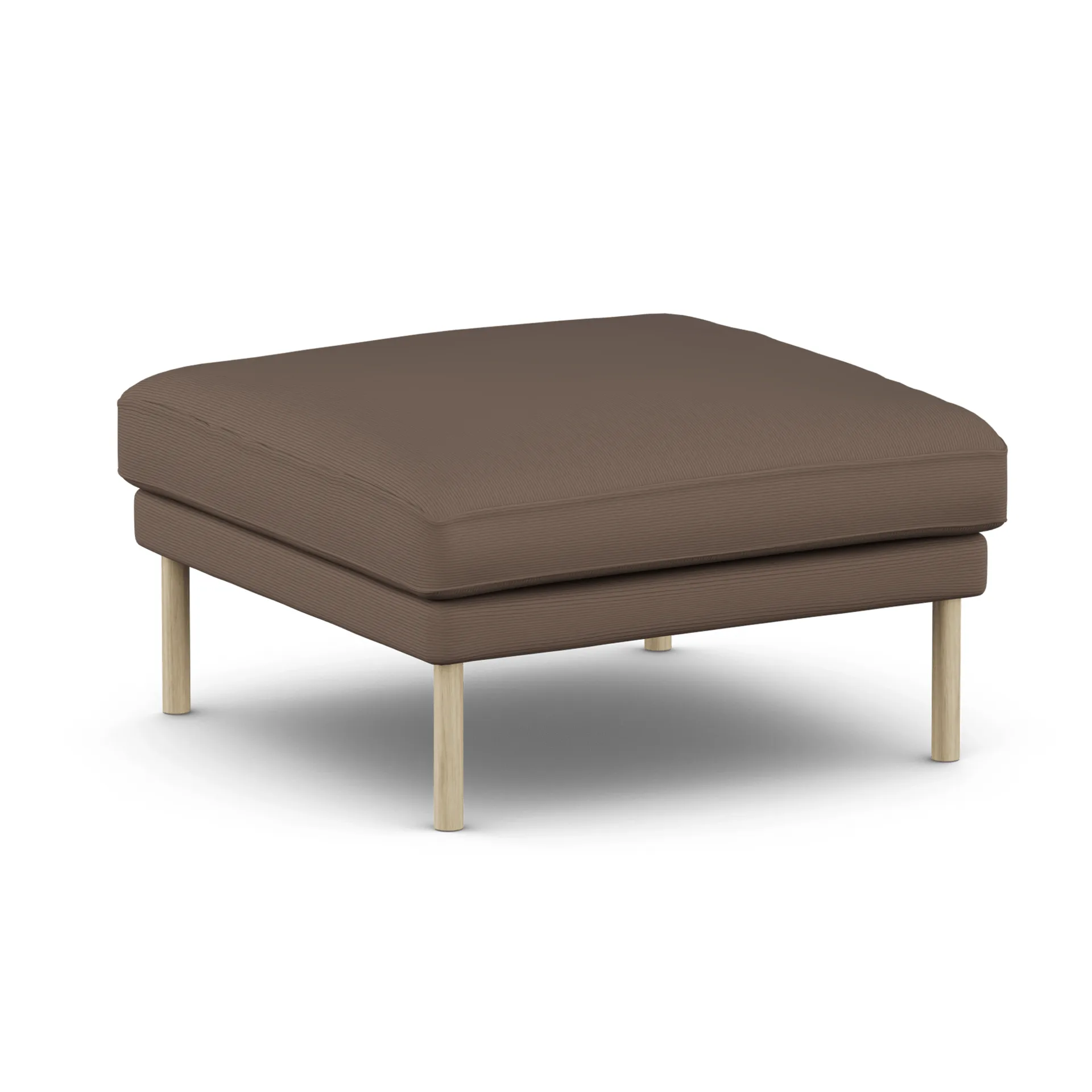 Linnevik footstool, Jump Brown 1955-white-oiled oak, without skirt 1898