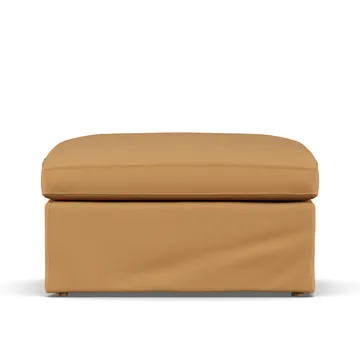 Linnevik footstool - Jump Honey 1959-white-oiled oak, with skirt - 1898