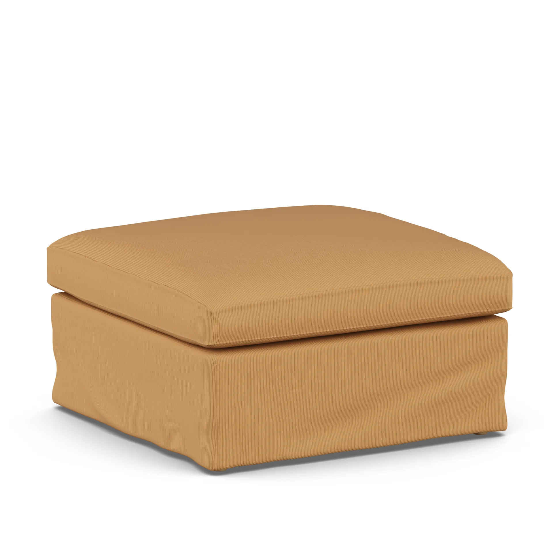 Linnevik footstool, Jump Honey 1959-white-oiled oak, with skirt 1898