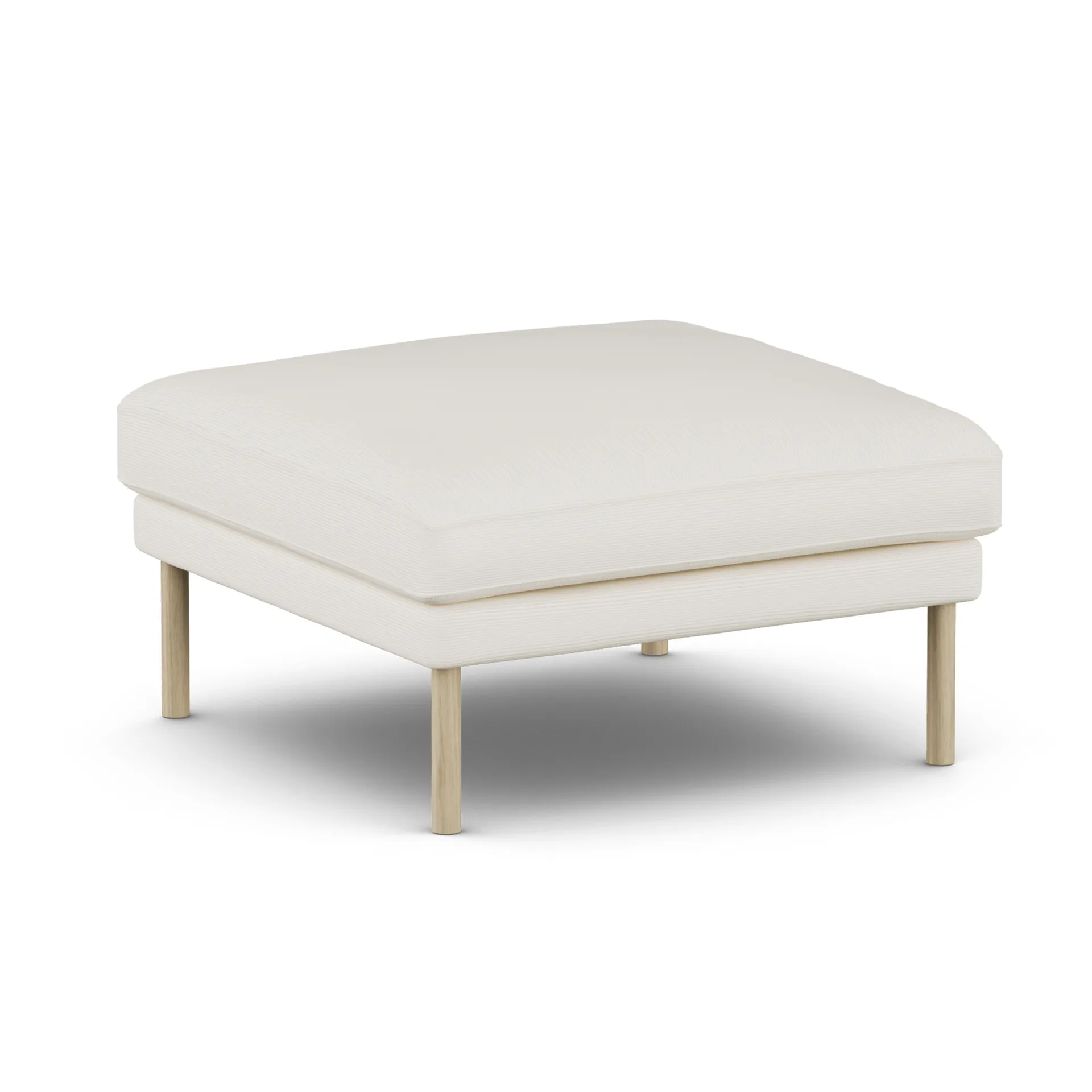 Linnevik footstool, Jump Off White 1954-white-oiled oak, without skirt 1898