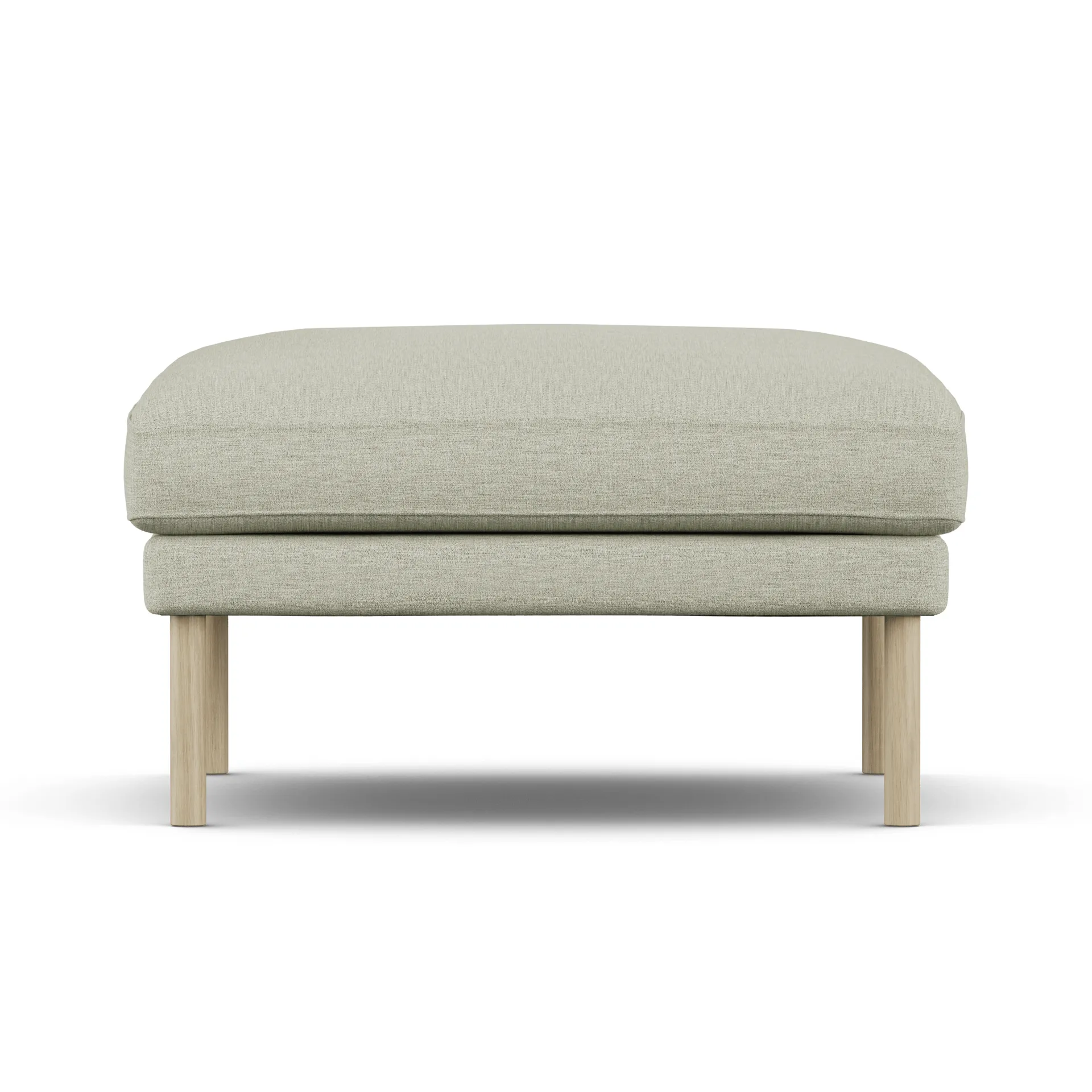 Linnevik footstool, Luiza Beige 3981-white-oiled oak, without skirt 1898