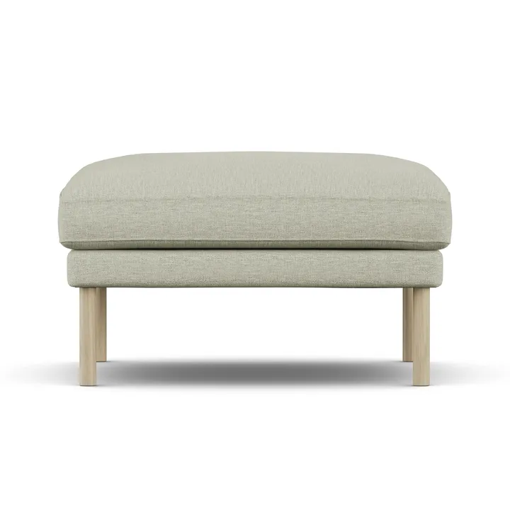 Linnevik footstool - Luiza Beige 3981-white-oiled oak, without skirt - 1898