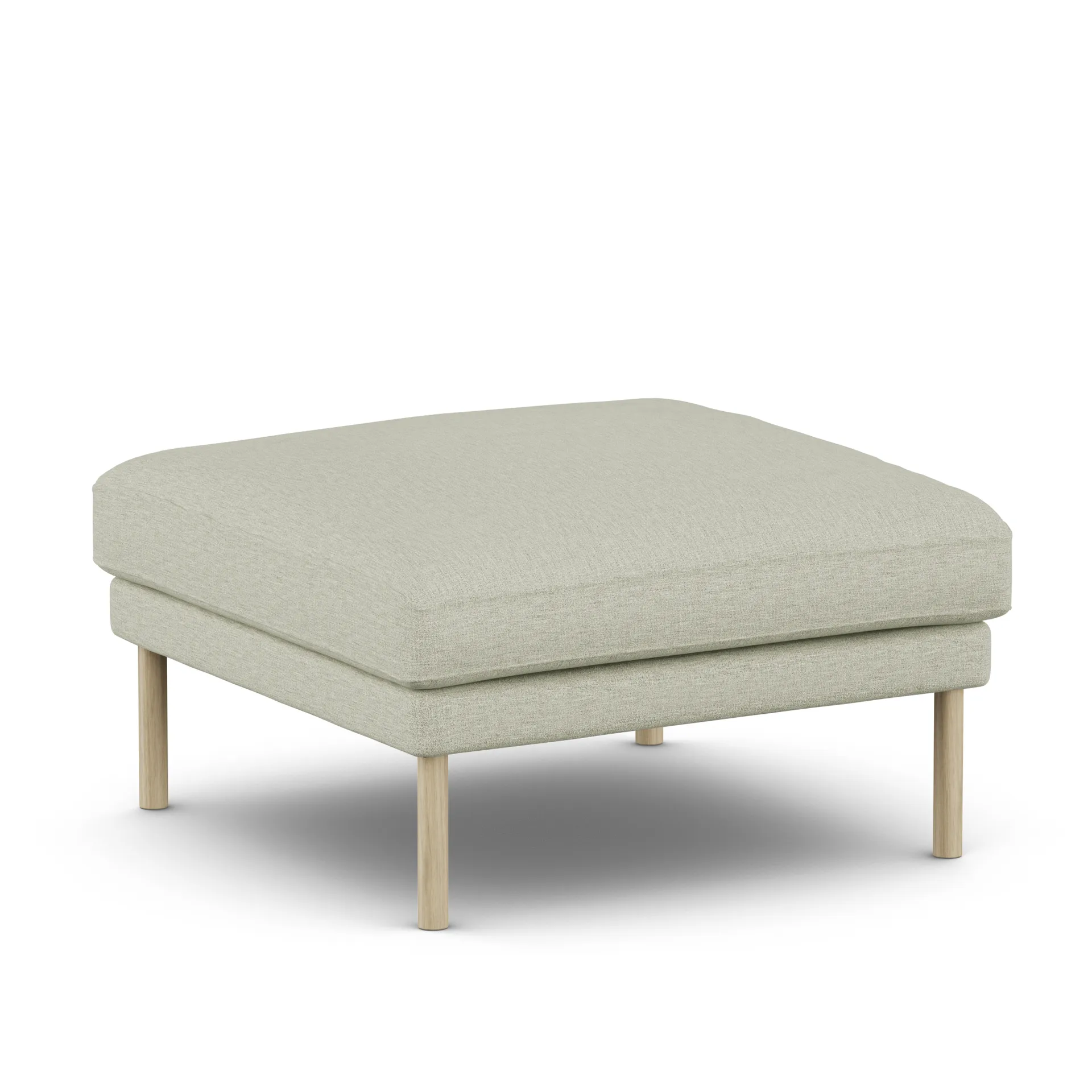Linnevik footstool, Luiza Beige 3981-white-oiled oak 1898