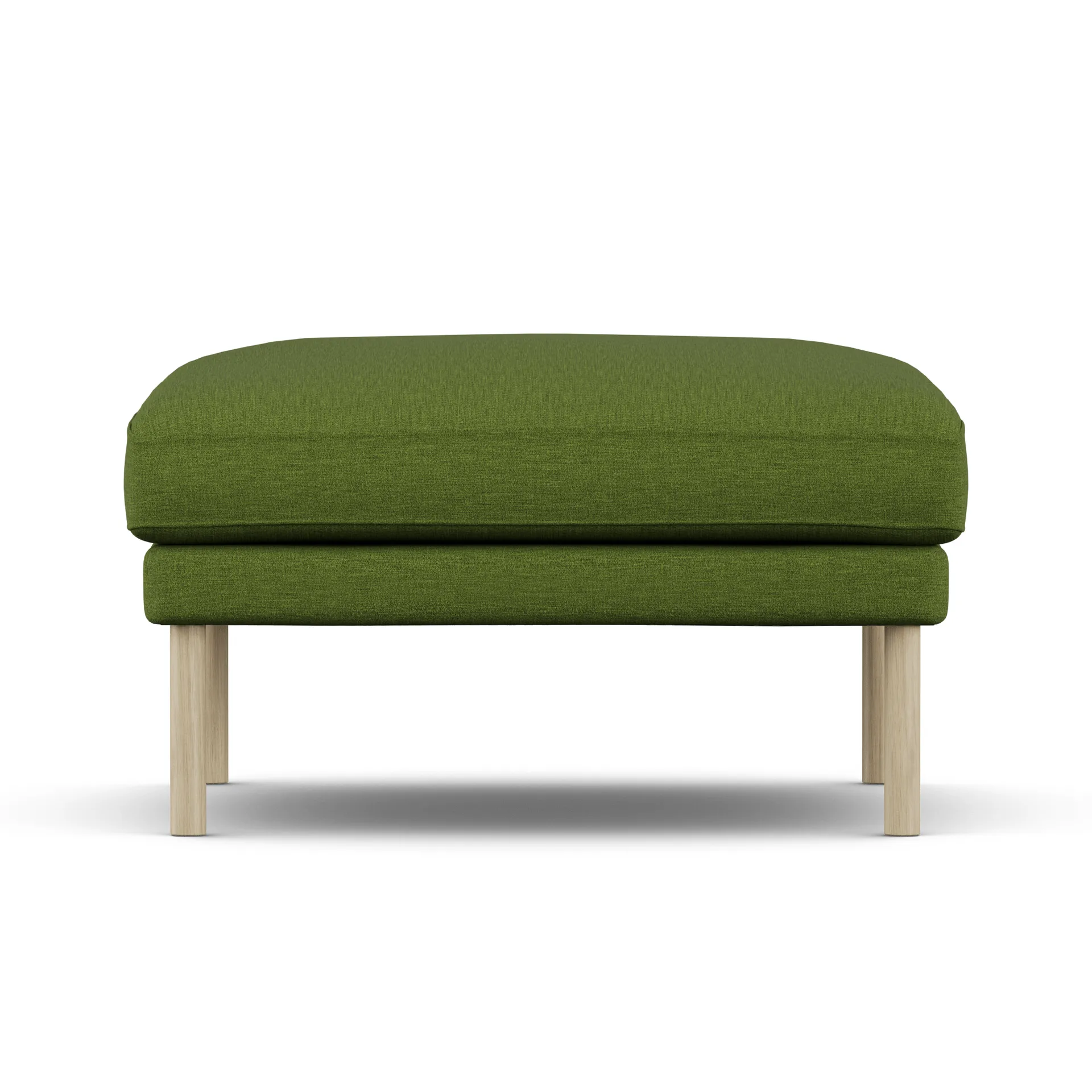Linnevik footstool, Luiza Green 3975-white-oiled oak, without skirt 1898