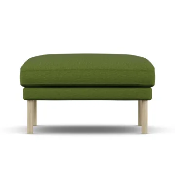 Linnevik footstool - Luiza Green 3975-white-oiled oak, without skirt - 1898