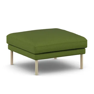 Linnevik footstool - Luiza Green 3975-white-oiled oak, without skirt - 1898