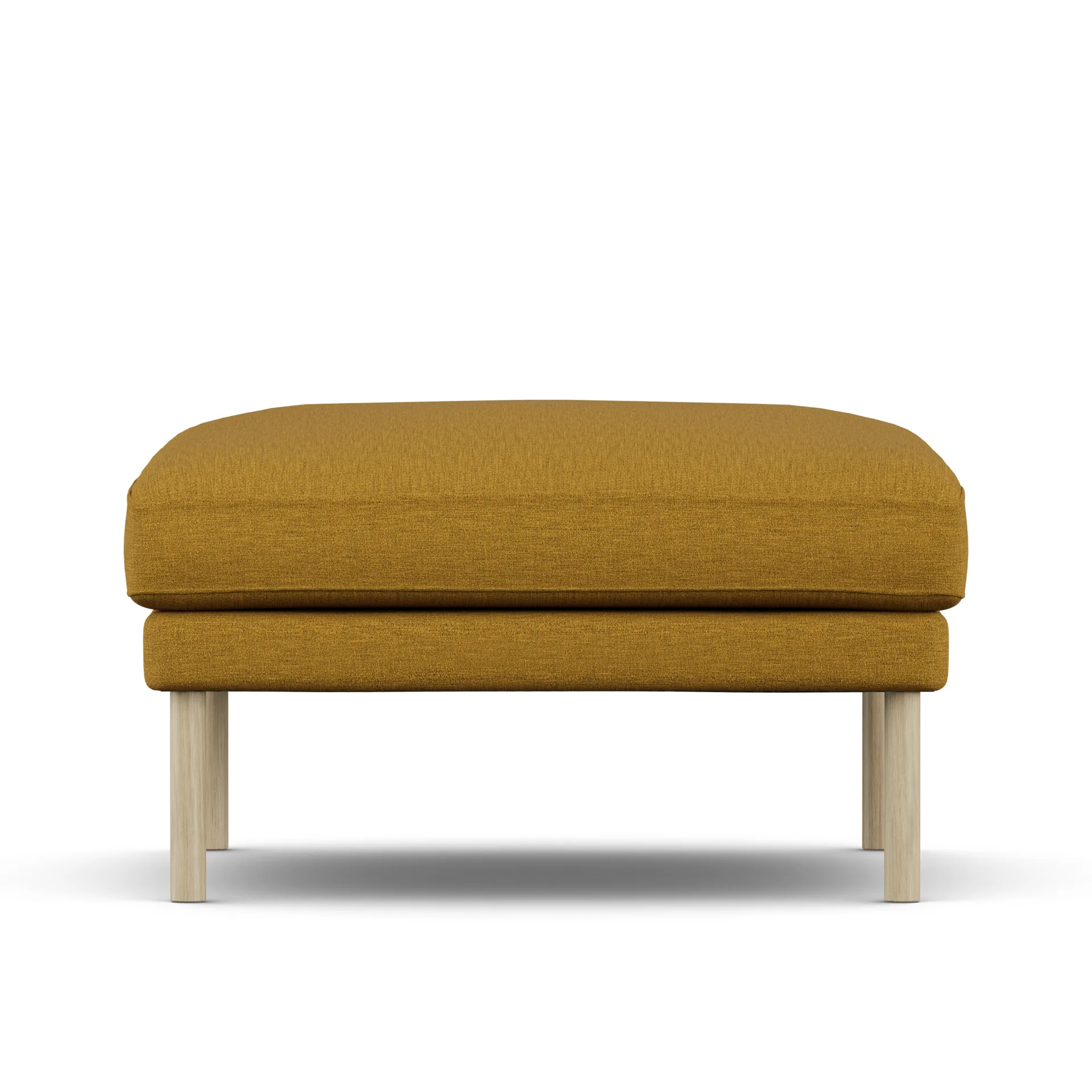 Linnevik footstool, Luiza Mustard 3972-white-oiled oak 1898