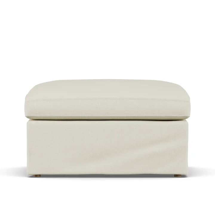 Linnevik footstool - Oslo Nature 1540-white-oiled oak, with skirt - 1898