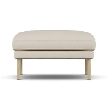 Linnevik footstool - Same Beige 6670-white-oiled oak, without skirt - 1898