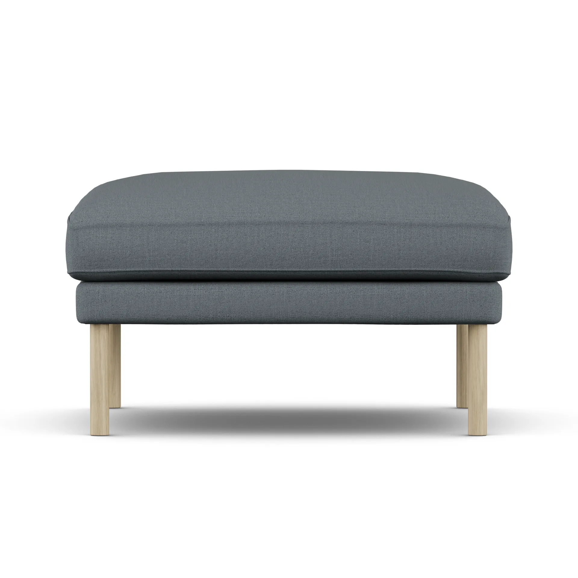 Linnevik footstool, Same Blue 6678-white-oiled oak, without skirt 1898