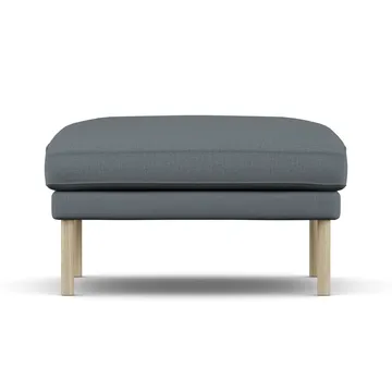 Linnevik footstool - Same Blue 6678-white-oiled oak, without skirt - 1898