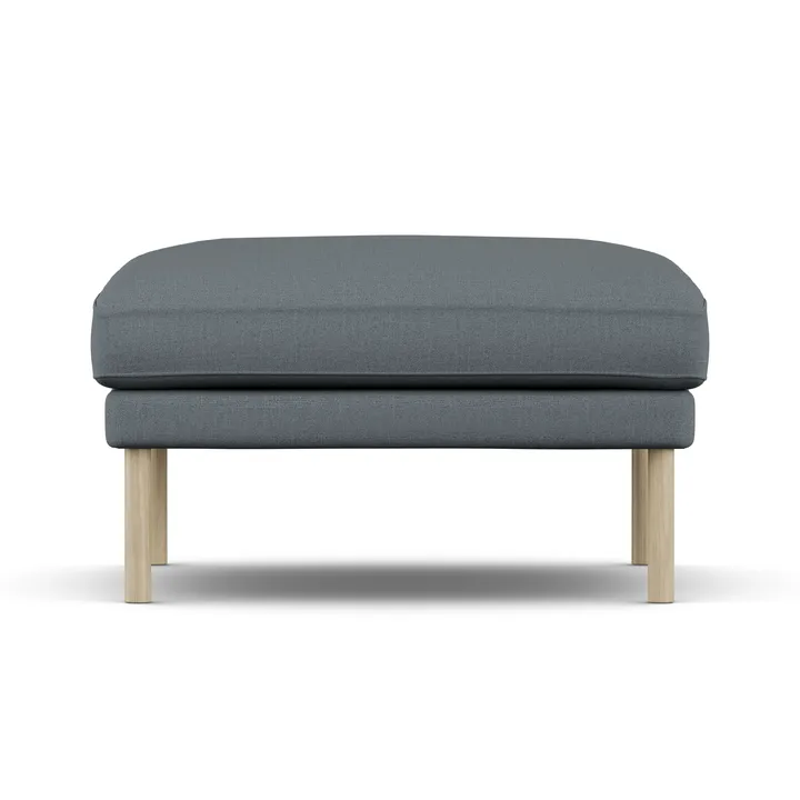 Linnevik footstool - Same Blue 6678-white-oiled oak, without skirt - 1898