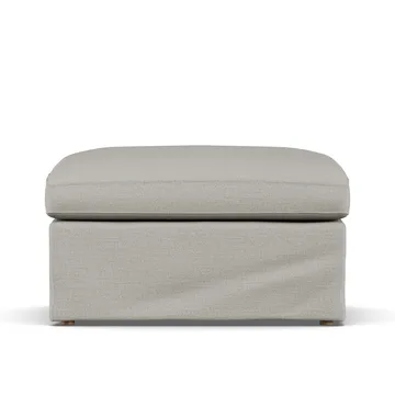 Linnevik footstool - Same Grey 6673-white-oiled oak, with skirt - 1898