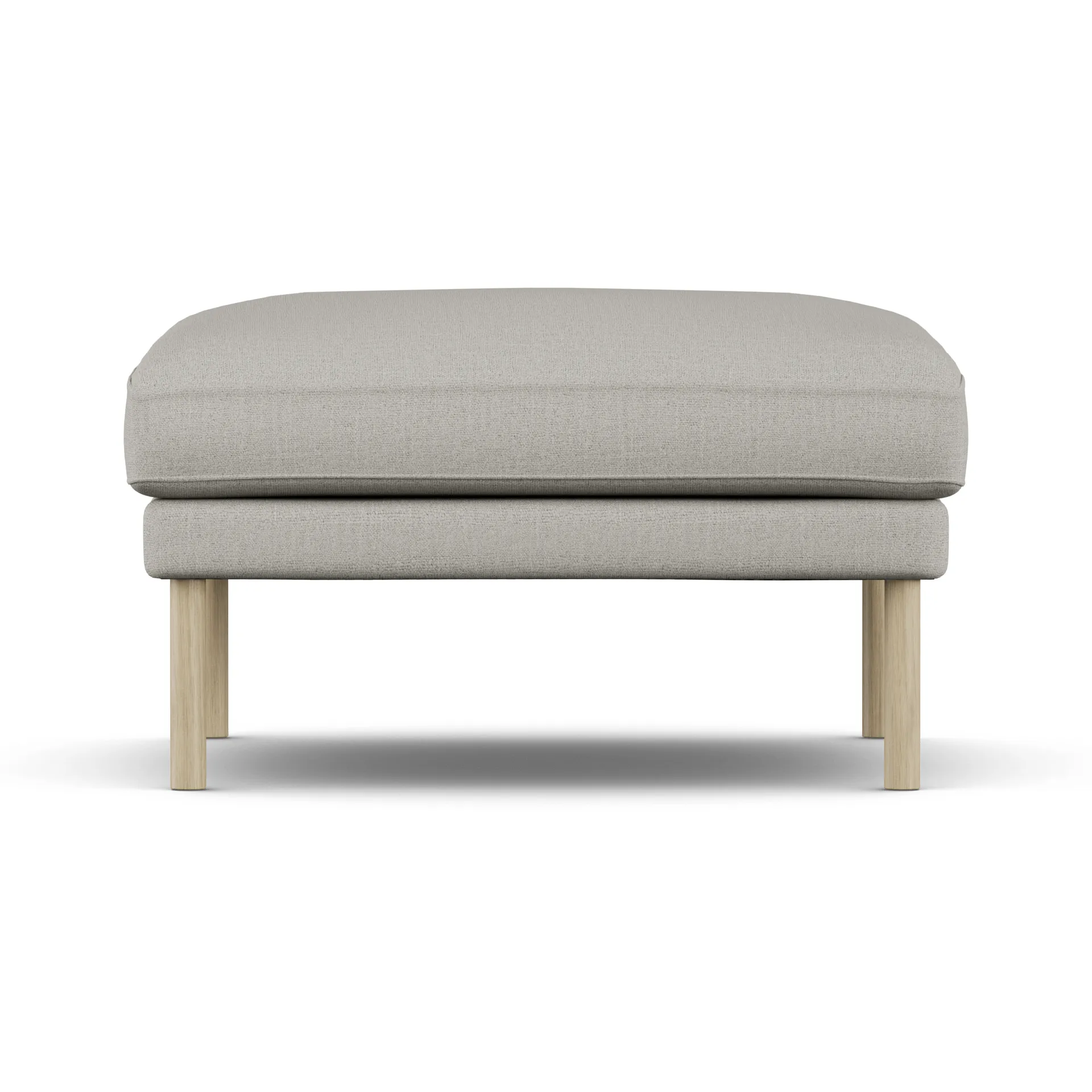 Linnevik footstool, Same Grey 6673-white-oiled oak, without skirt 1898