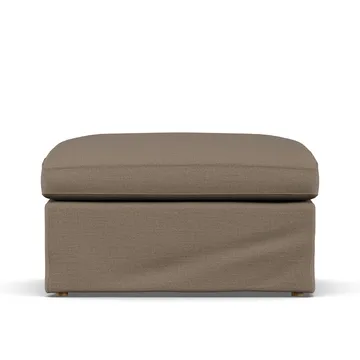 Linnevik footstool - Same Mole 6674-white-oiled oak, with skirt - 1898