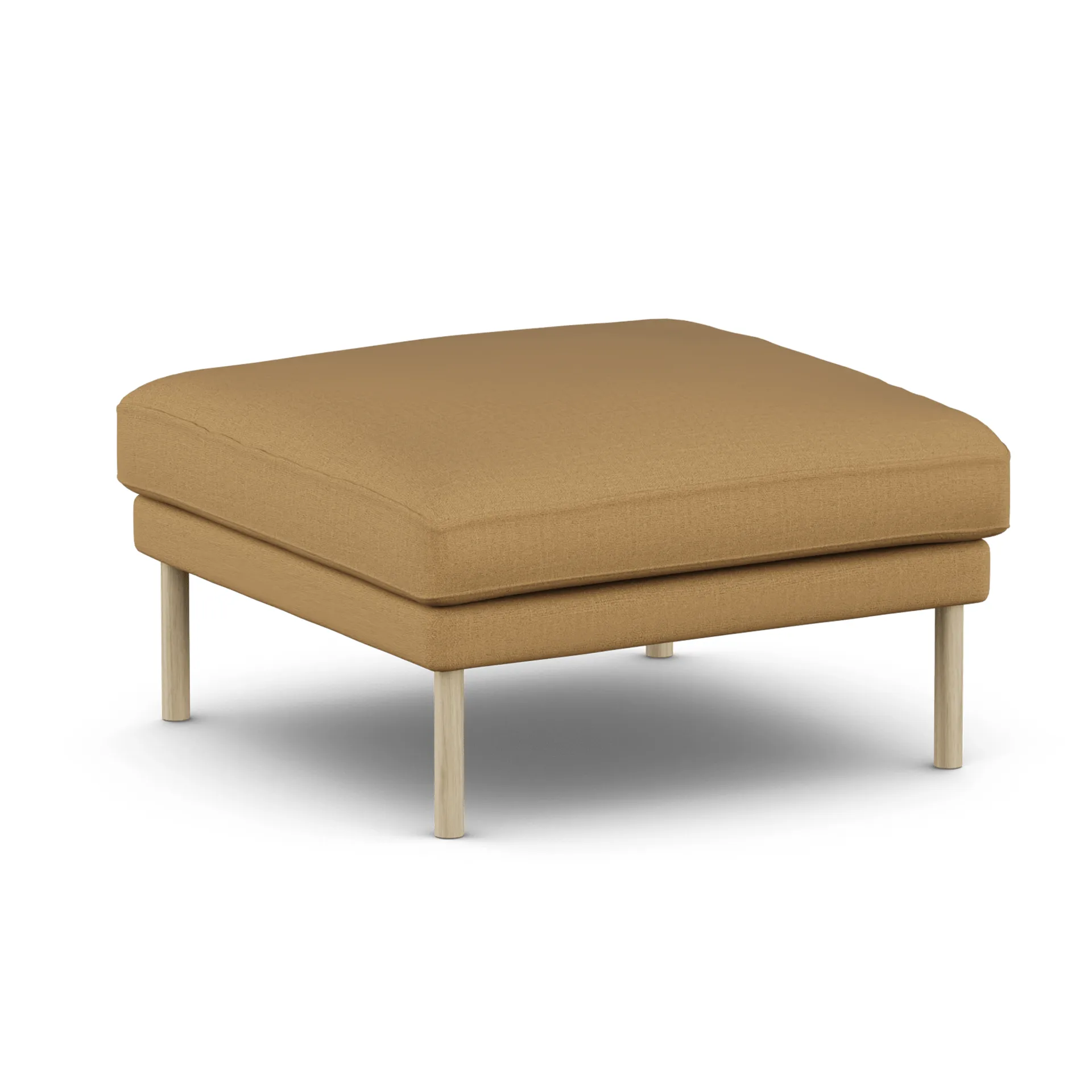 Linnevik footstool, Same Ochre 6676-white-oiled oak, without skirt 1898