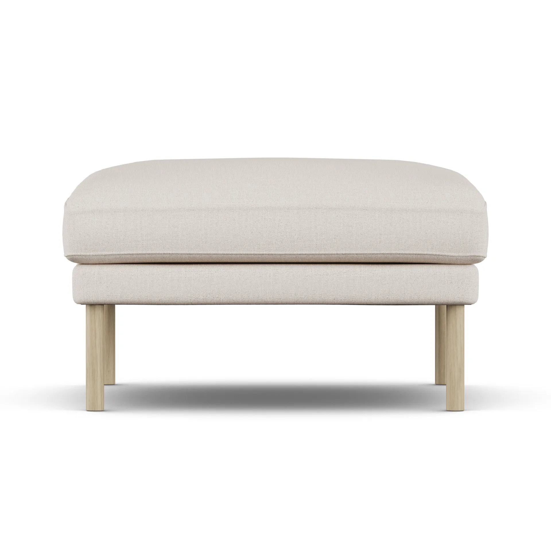 Linnevik footstool, Same Off White 6671-white-oiled oak, without skirt 1898
