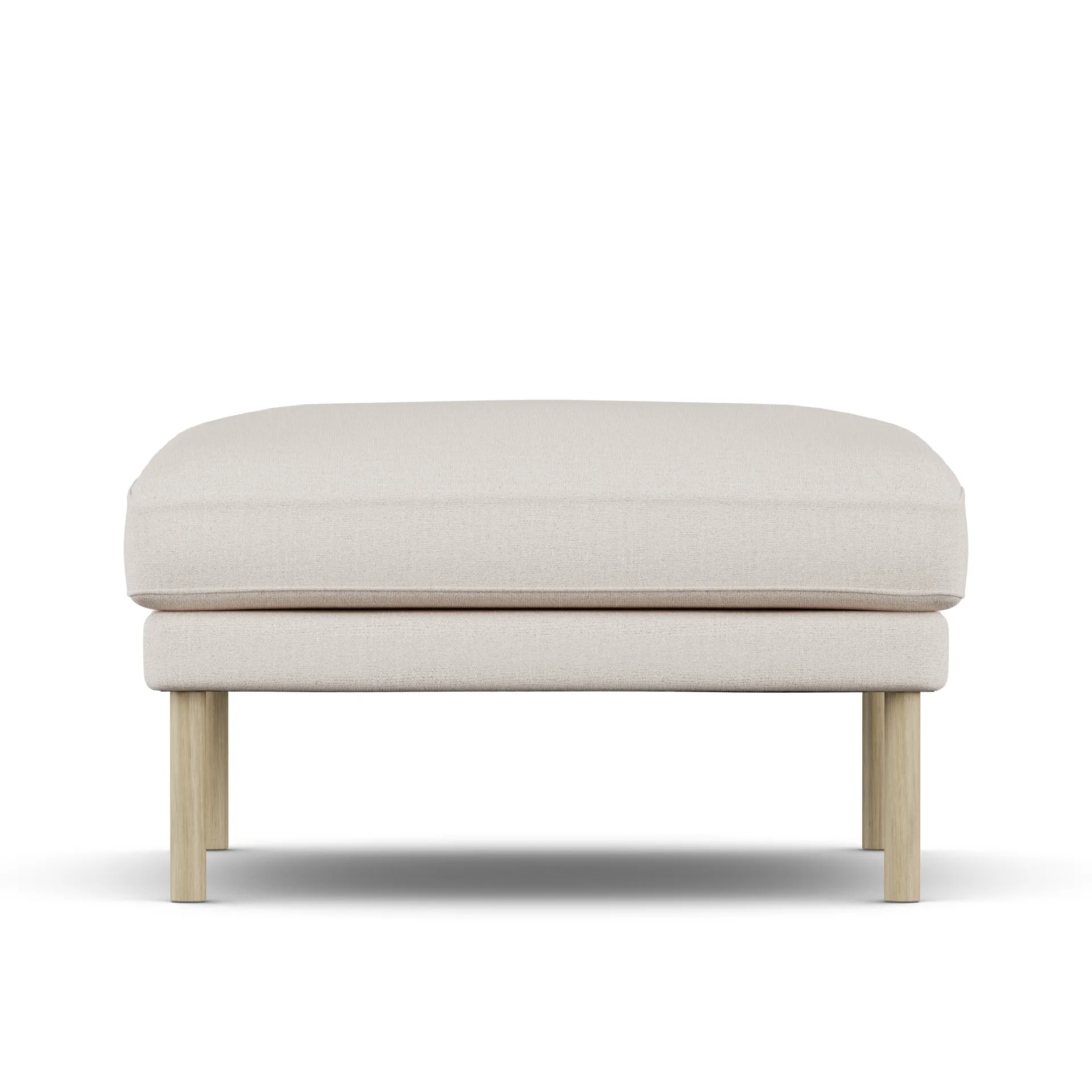 Linnevik footstool, Same Off White 6671-white-oiled oak 1898