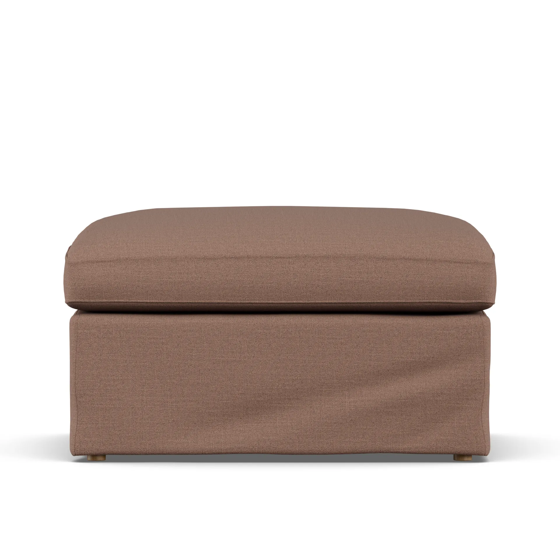 Linnevik footstool, Same Rust 6675-white-oiled oak, with skirt 1898