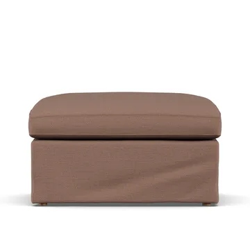 Linnevik footstool - Same Rust 6675-white-oiled oak, with skirt - 1898